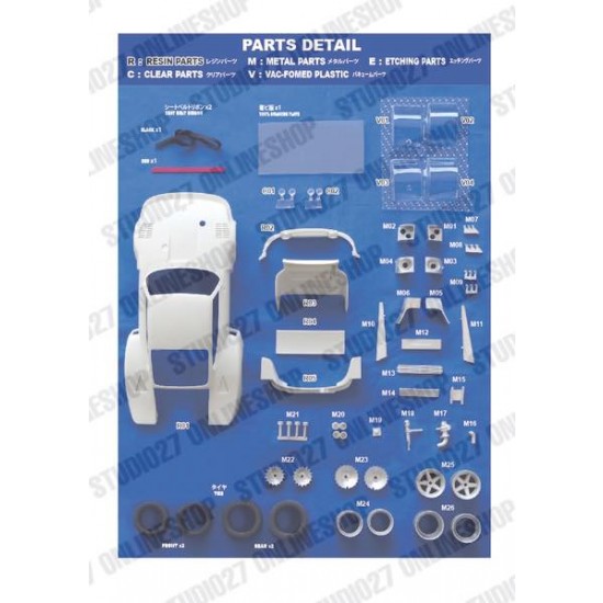 1/24 935 #40 LM 1976 Conversion kit Conversion set for Tamiya kits