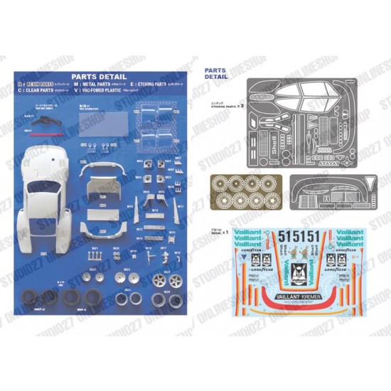 1/24 935 Kremer #51 Zolder 1977 Conversion set for Tamiya kits