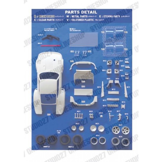 1/24 935 Jagermeister #52 Zolder 1977 Conversion set for Tamiya kits