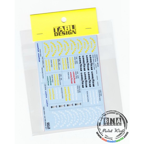 1/20 Decals for Tyre 1988-1992/1993 (Good Year for MP4/x, Lotus102)
