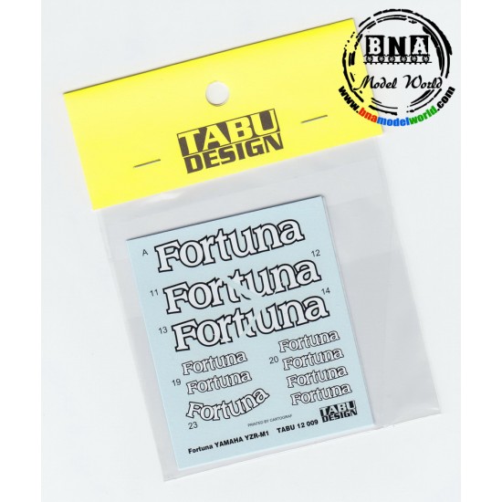Decals for 1/12 Yamaha YZR-M1 Fortuna Moto GP 2004 (for Tamiya #14100)