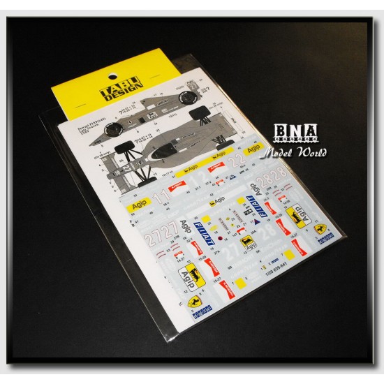 Decals for 1/20 Ferrari F189 (640) 1989 Full Sponsor (Tamiya 20023/24)
