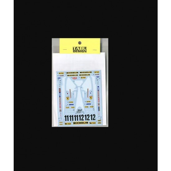 1/20 312T3 1978/79 Decals for Tamiya kits