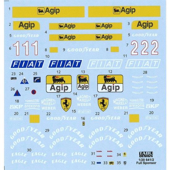 1/20 641/2 Full Sponsor Decal