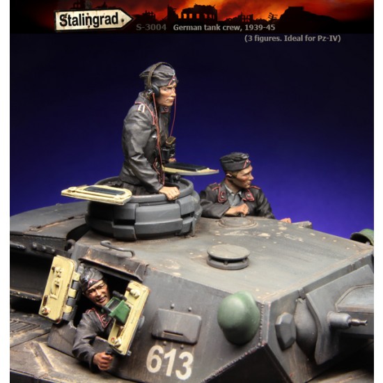 1/35 German Tank Crew for Panzer IV 1939-1945 (3 figures)
