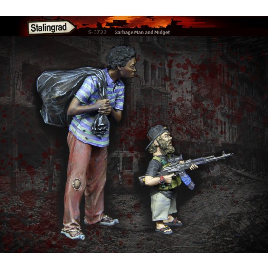 1/35 Garbage Man and Midget (2 figures)