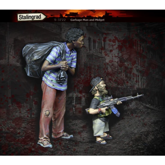 1/35 Garbage Man and Midget (2 figures)
