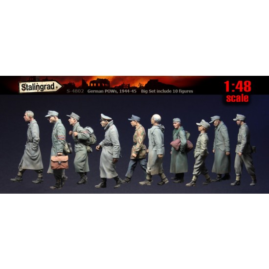 1/48 German POWs 1944-1945 (Big Set - 10 Figures)