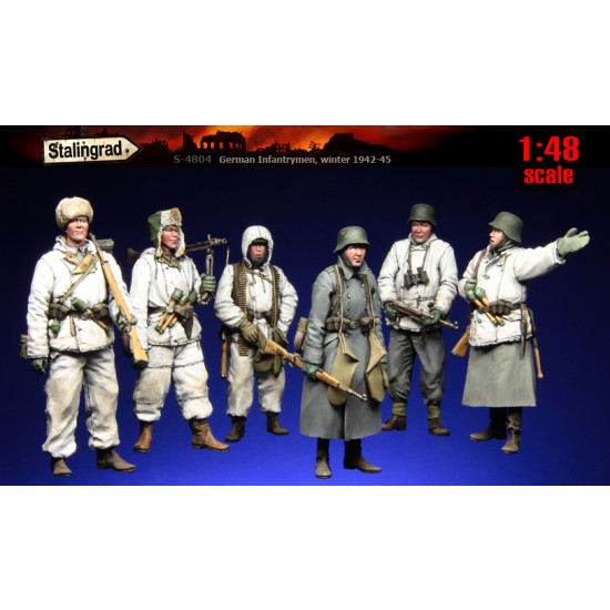 1/48 German Infantrymen, Winter 1942-1945 (6 Figures)