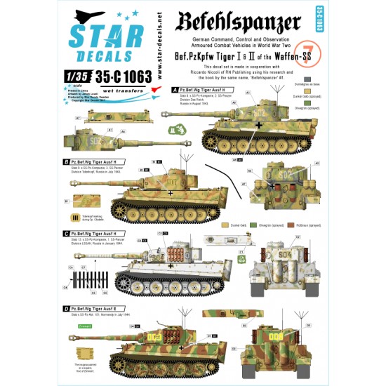 1/35 Decals for Befehlspanzer - German Command, Control and Observation Tanks #7