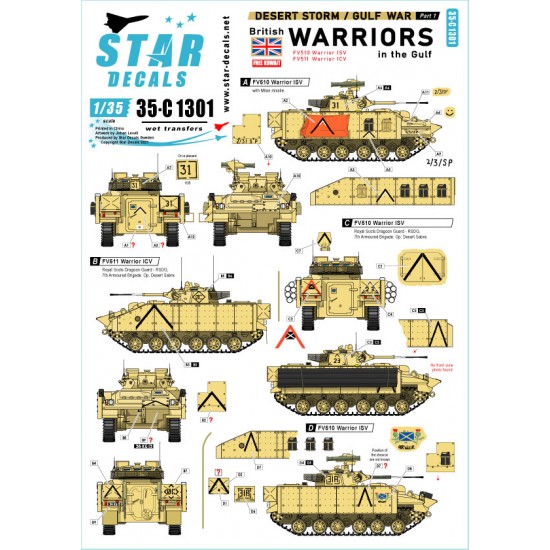 1/35 Desert Storm #1 British Warriors in the Gulf 1990-91