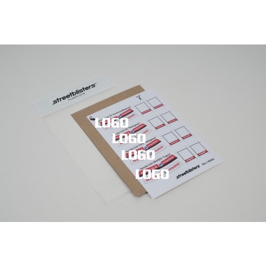 1/24 Honda Civic Windshield Banners "HONDA PRIMO" for Fujimi/Hasegawa/Beemax kits