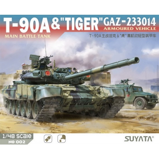 1/48 T-90A Main Battle Tank & "Tiger" Gaz-233014 Armoured Vehicle