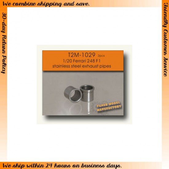 1/20 Ferrari 248 F1 Stainless Steel Exhaust Pipes (2pcs)