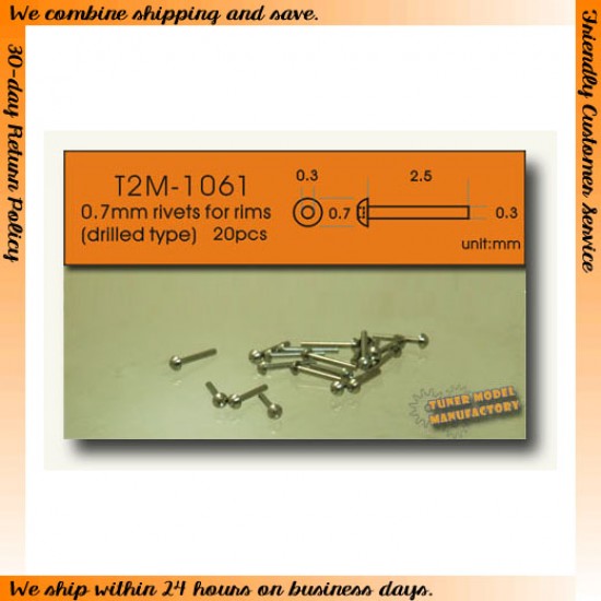 0.7mm Rivets for Rims (Drilled Type)