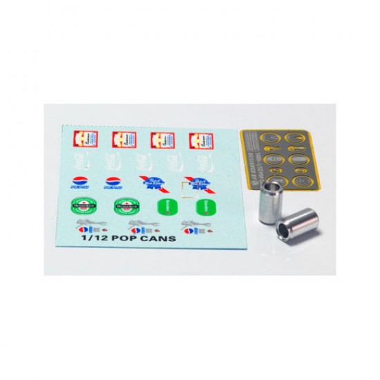 1/12 POP Cans Set III (Metal parts + Decals + Photoetch)