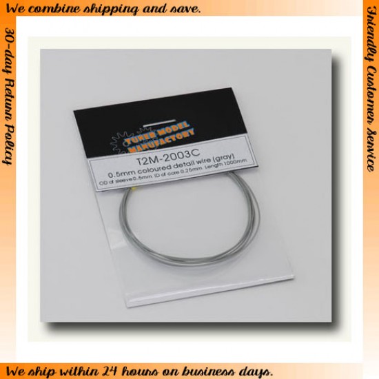 0.5mm Coloured Detail Wire (Gray)