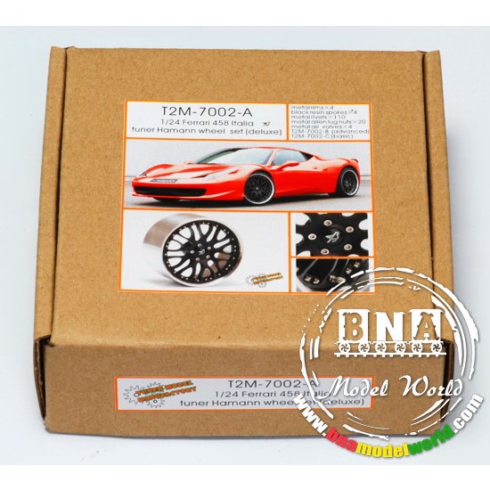 1/24 Tuner Hamann Ferrari 458 Wheel Set (Deluxe) for Fujimi kit