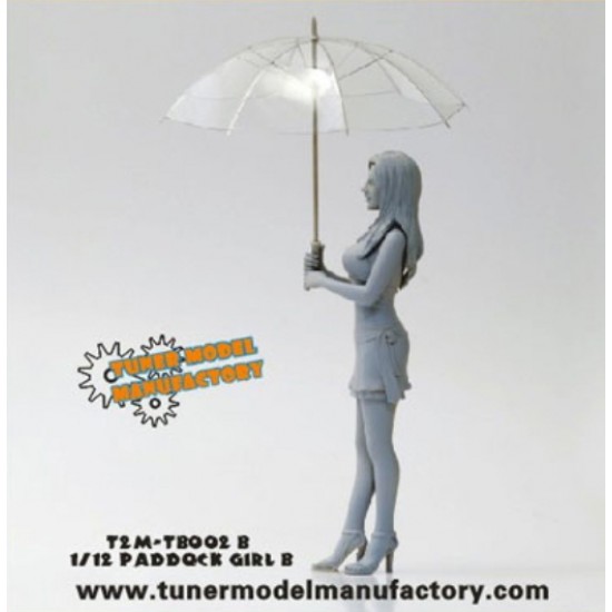 1/12 Paddock Girl with Umbrella - Posture B (1 Figure+Umbrella)