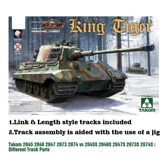 1/35 German Heavy Tank SdKfz 182 King Tiger Henschel Turret w/Interior [without Zimmerit]