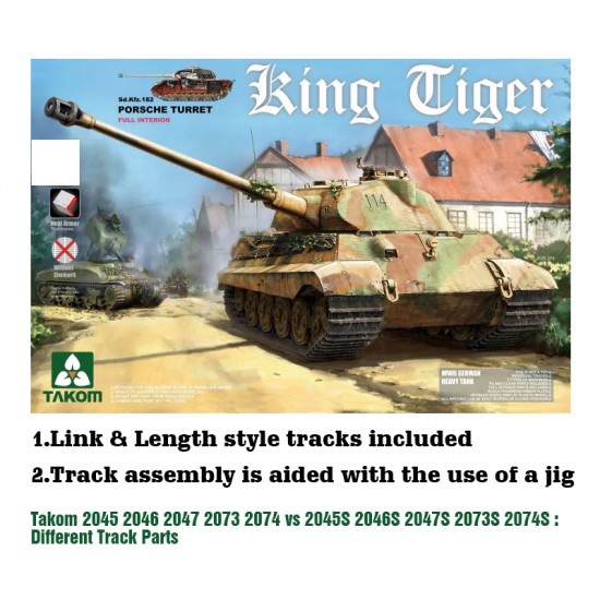 1/35 German Heavy Tank SdKfz 182 King Tiger Porsche Turret w/Interior [without Zimmerit]