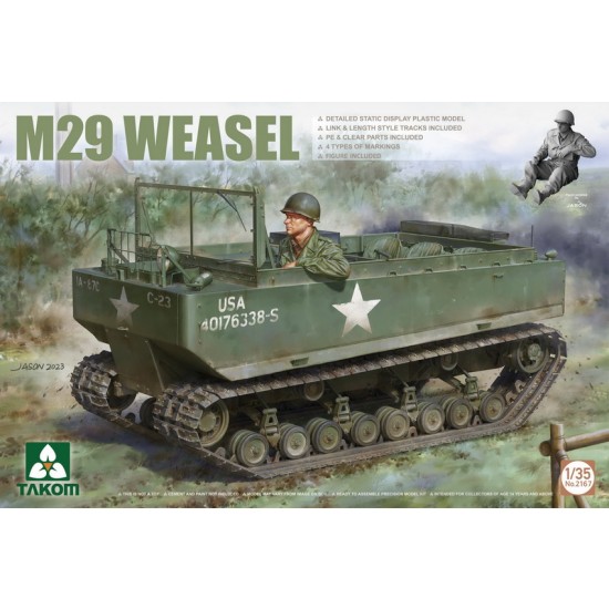 1/35 M29 Weasel Tracked Vehicle w/Figure