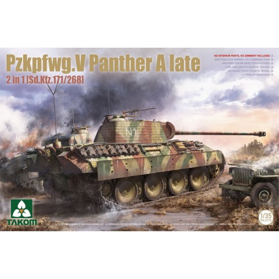 1/35 Pzkpfwg.V Panther A Late Sd.Kfz.171/268 (2 in 1)