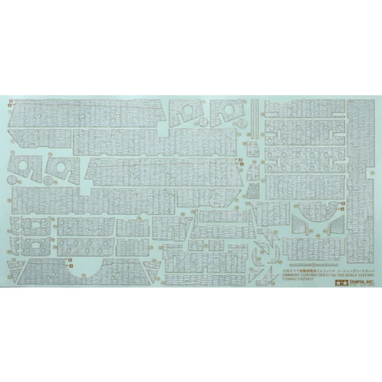 1/35 Zimmerit Coating Sheet for German Elefant