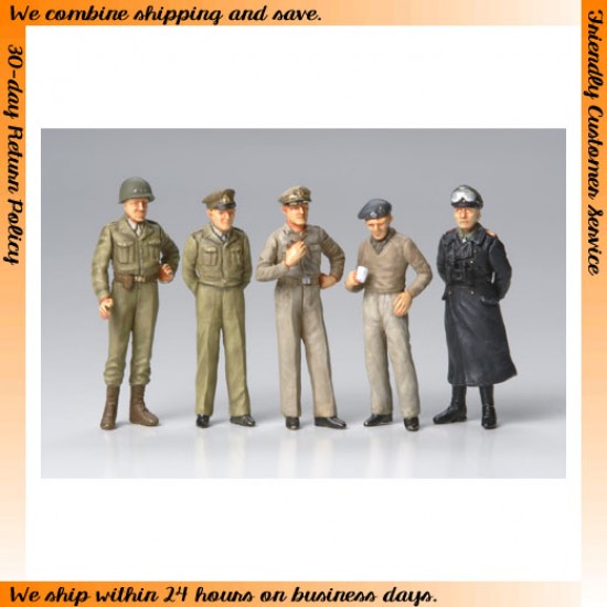 Tamiya Models 1/48 WWII Famous Generals Set (10 figures) | BNA Model World
