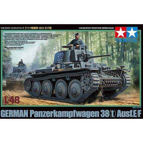 1/48 German Light Tank PzKpfw 38(t) Ausf.E/F w/1 Figure