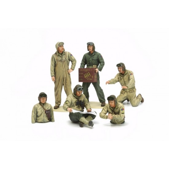 1/35 US Tank Crew Set - European Theatre (6 figures)