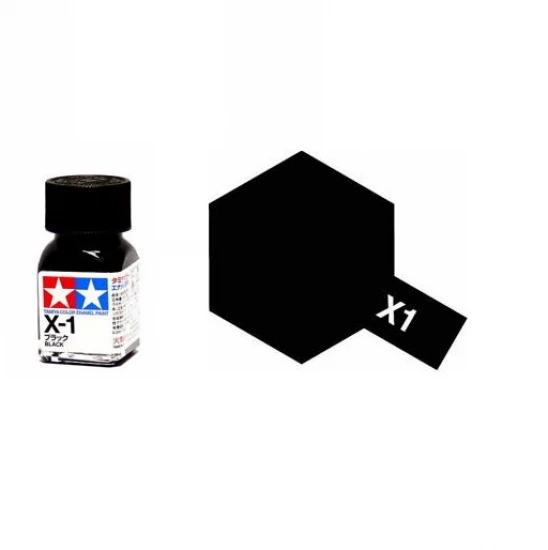 Enamel Paint X-1 Black (10ml)