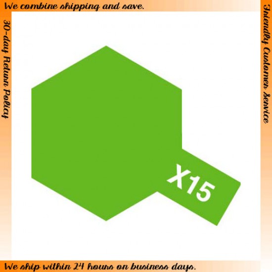 Enamel Paint X-15 Gloss Light Green (10ml)