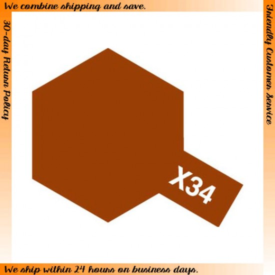 Enamel Paint X-34 Gloss Metallic Brown (10ml)