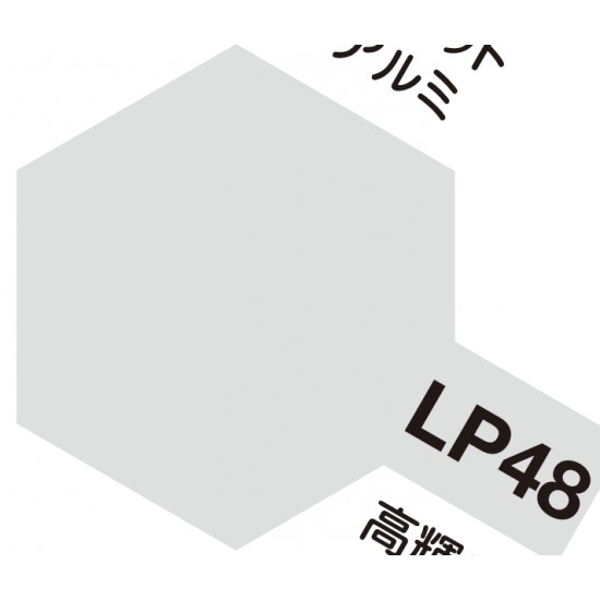 Lacquer Paint LP-48 Sparkling Silver (metallic gloss, 10ml)