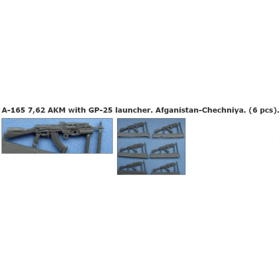 1/35 7,62 AKM with GP-25 launcher. A-165