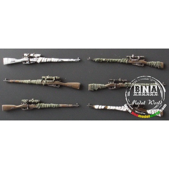1/35 Soviet Sniper Rifle Mosin w/Camouflage