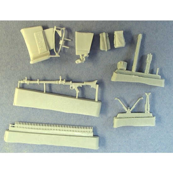 1/35 Shelling Equipment AA Machine Gun Mount & Machine Gun MG-34 Set