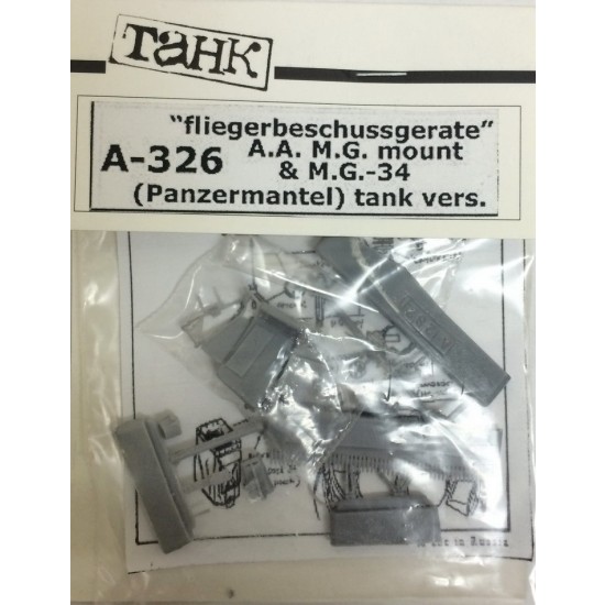 1/35 Shelling Equipment AA Machine Gun Mount & Machine Gun MG-34 Set for Panzer Tank