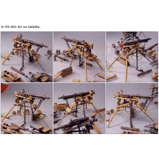 1/35 MG-42 on lafette. A-59