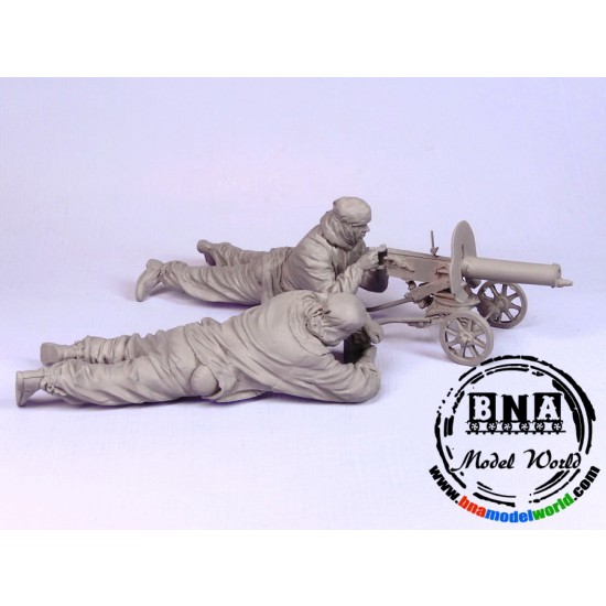 1/35 Soviet Maxim MG Machine Gun Crew, Summer-Winter 1943-45 (2 Figures)