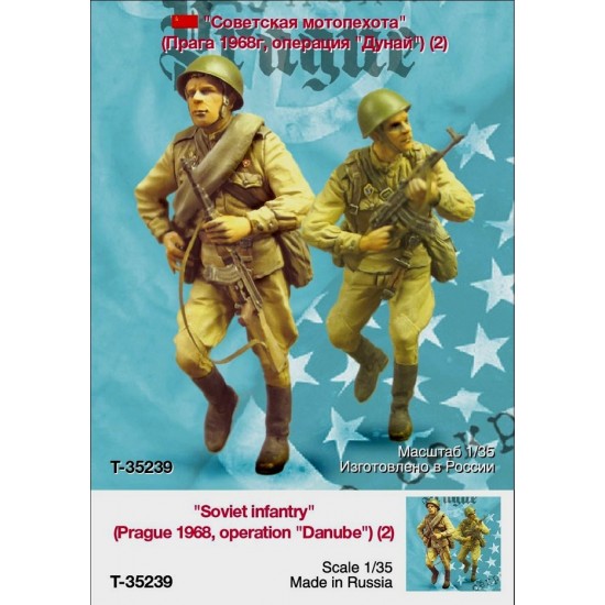 1/35 Soviet Infantry Prague 1968, Operation Danube (2 Figures)