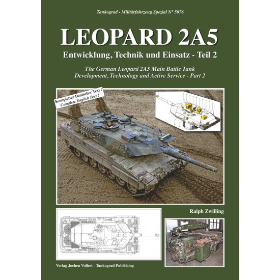 German Military Vehicles Special Vol.76 Leopard 2A5 MBT Part 2 (English, 80 pages)