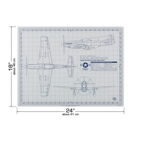P-51D Pro Modeler Mat (18x24inches/46x61cm)