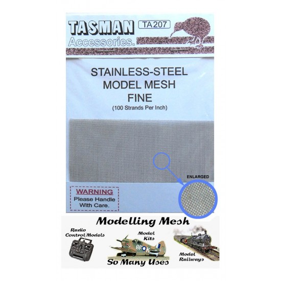 Fine Metal Mesh #Small (100 strands per inch, 90mm x 50mm appx)