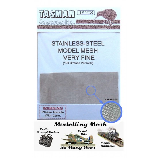 Very Fine Metal Mesh #Small (120 strands per inch, 90mm x 50mm appx)