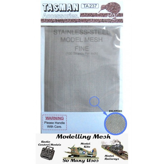 Fine Metal Mesh #Large (100 strands per inch, 135mm x 100mm appx)