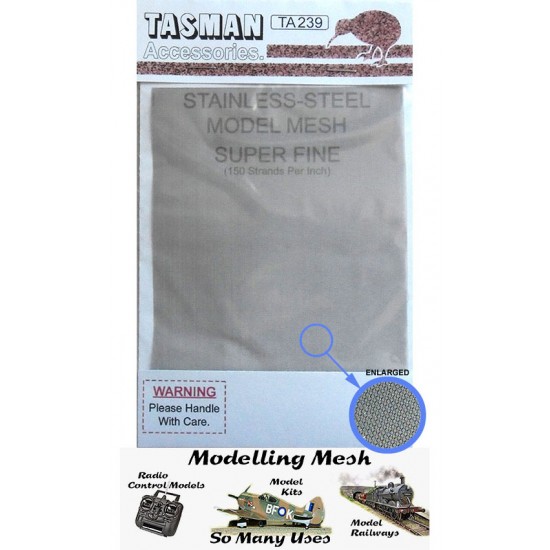 Super Fine Metal Mesh #Large (150 strands per inch, 135mm x 100mm appx)