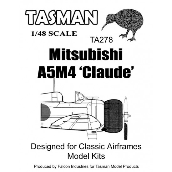 1/48 Mitsubishi A5M4 Claude Canopy for Classic Airframes kits