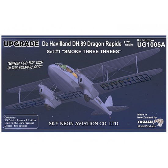 1/72 Dragon Rapide Sky Neon Set #1 Smoke Three Threes
